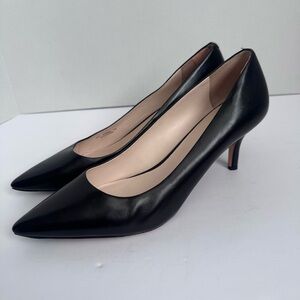 Cole Haan women’s black leather heels 11B wedding business casual